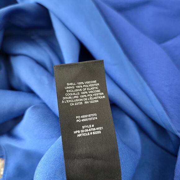 Aritzia Sunday Best Viola Bustier Midi Slip Dress Royal Blue Size M - Picture 11 of 11